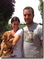 ALBERTO CON MOGLIE E KORA  LUGLIO 2013